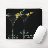 Tapis De Souris Bonne Heure Martini Boissons (Avec souris)