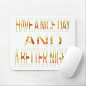 Tapis De Souris Bonne journée (Avec souris)