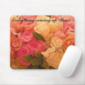 Tapis De Souris Bonne journée_ Mousepad_par Elenne Boothe (Avec souris)