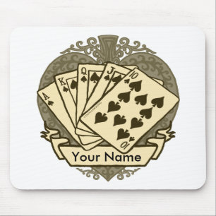 Tapis de souris Bonne main de poker