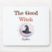 Tapis De Souris Bonne sorcière personnalisée Halloween Mousepad (Devant)
