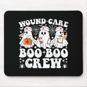 Tapis De Souris Boo Boo Boo Crew Nurse Funny Ghost Hallowee