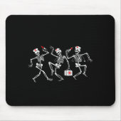 Tapis De Souris Boo Boo Crew Funny Dancing Skeleton Nurse Squad Ha (Devant)