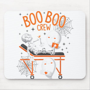 Tapis De Souris Boo Boo Crew Ghost Doctor Paramedic EMT Nurse Hall