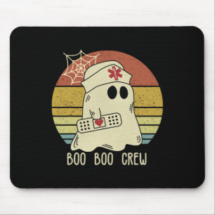 Tapis De Souris Boo Boo Infirmière D'Équipage Infirmière D'Hallowe