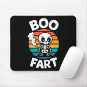 Tapis De Souris Boo Fart Drôle Farny Skeleton Pour Halloween (Avec souris)