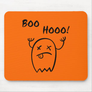 Tapis De Souris Boo Hooo Fantôme de Halloween Lumière-Unicolore