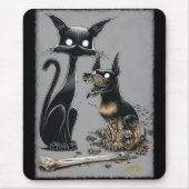 Tapis De Souris Boo Kitty fait un pub pour souris Buddy (Devant)