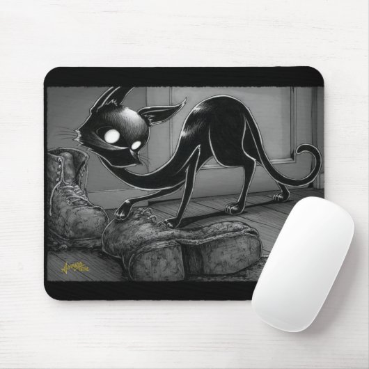 Tapis De Souris Boo Kitty prend une souris de démarrage (Avec souris)
