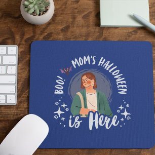 Tapis De Souris Boo ! L'Halloween de maman est ici