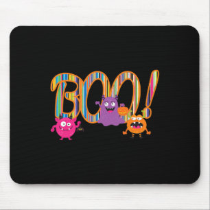 Tapis De Souris Boo ! Mignons monstres drôle Whimsical Halloween