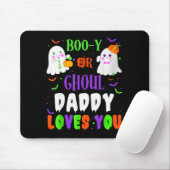 Tapis De Souris Boo-y Or Ghoul Daddy Loves You Boo Halloween Baby (Avec souris)