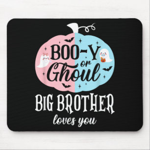 Tapis De Souris Boo-Y ou fantôme Grand Frère aime Boo Halloween