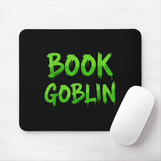 Tapis De Souris Book Goblin Funny Reading Or Writing School Studen (Avec souris)