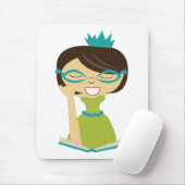 Tapis De Souris Bookworm Princess Mousepad pour enfants (Avec souris)