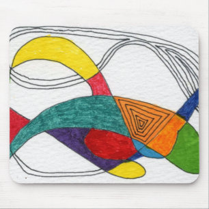 Tapis De Souris "Boomerangs" Résumé Design Mousepad