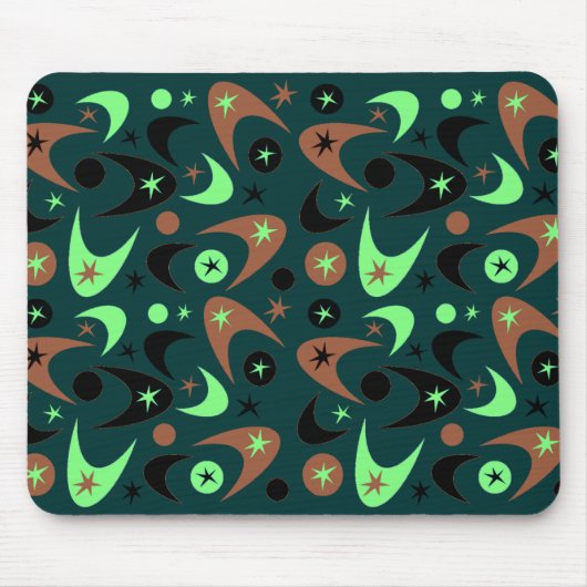 Tapis De Souris Boomerangs rétro (Devant)