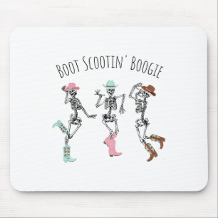 Tapis De Souris Boot Scootin Boogie Skeletons Danser Western Hall