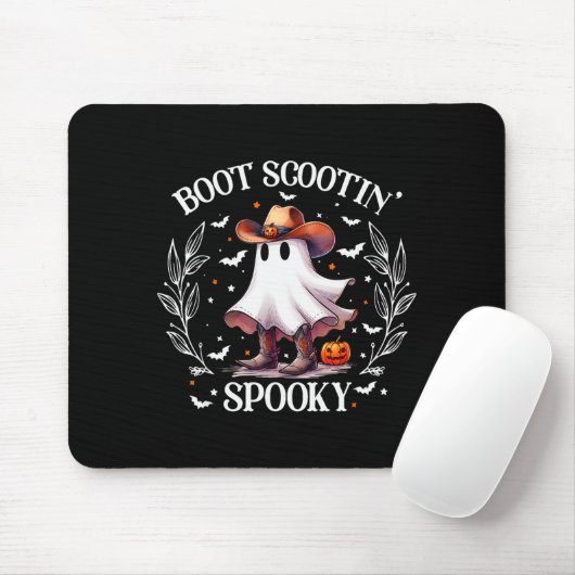 Tapis De Souris Boot Scootin Soky Retro Western Funny Halloween Cu (Avec souris)