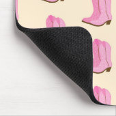 Tapis De Souris Boots Cowboy Pink Country Texas Ranch (Coin)