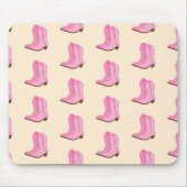 Tapis De Souris Boots Cowboy Pink Country Texas Ranch (Devant)