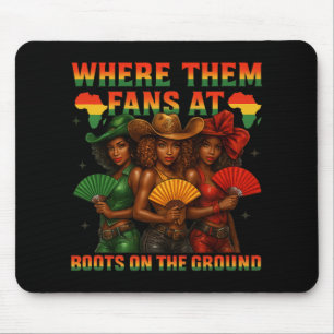 Tapis De Souris Boots On The Ground Juneteenth Cowgirl Où sont ces