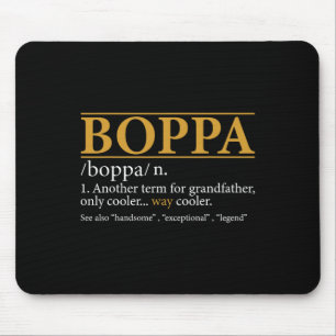 Tapis De Souris Boppa Définition Fête des pères Cadeau Grandpa Cad