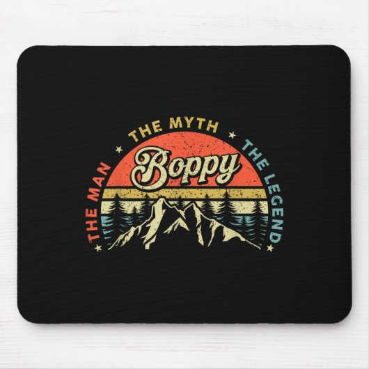Tapis De Souris Boppy Man Myth Legend Funny Father's Day Grandpa M (Devant)