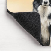 Tapis De Souris Border Collie Dog and Red Barn Ranch (Coin)