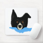 Tapis De Souris Border collie font face (Avec souris)