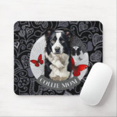 Tapis de souris Border Collie Maman – Cadeau pour (Avec souris)