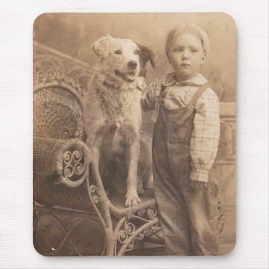 Tapis De Souris Border collie vintage Mousepad (Devant)