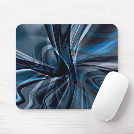 Tapis De Souris Bords torsadés foncés polis superposés (Avec souris)