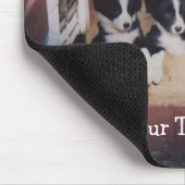 Tapis De Souris Bordure Collie Chien Chien Chien Mousepad (Coin)