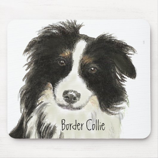 Tapis De Souris Bordure Collie Chien o (Devant)
