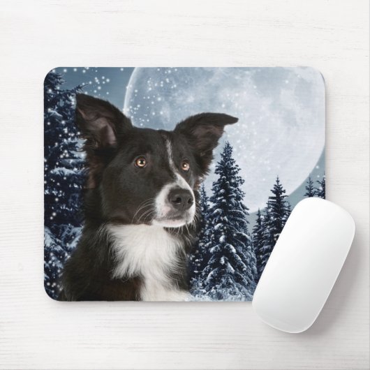 Tapis De Souris Bordure Collie Mousepad (Avec souris)