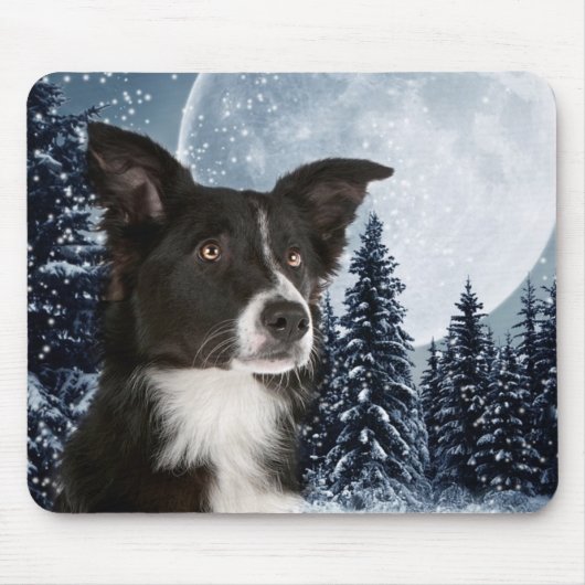 Tapis De Souris Bordure Collie Mousepad (Devant)