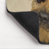 Tapis De Souris Bordure Terrier avec Casquette roux (Coin)
