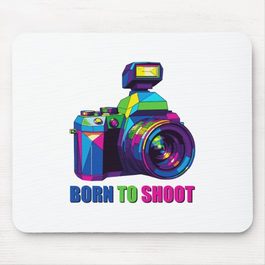 TAPIS DE SOURIS BORN TO SHOOT (Devant)