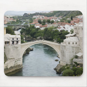 Tapis De Souris Bosnie-Herzégovine - Mostar. Le Vieux Pont