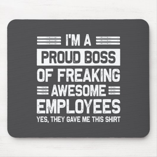 Tapis De Souris Boss Day Employee Appreciation Office Funny Boss  (Devant)