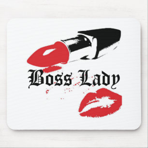 Tapis de souris Boss Lady Rouge à lèvres et Lèvres