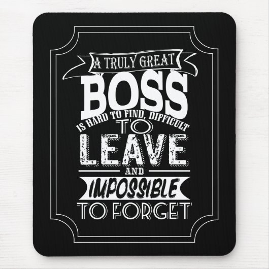 Tapis De Souris Boss Mouse Mat Un vrai grand patron (Devant)