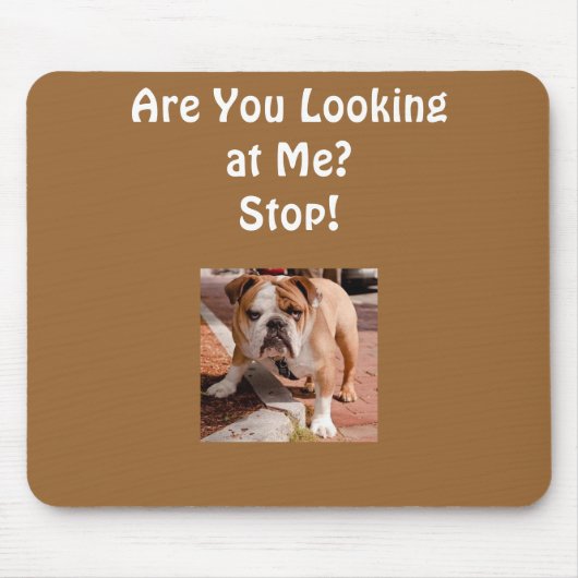 TAPIS DE SOURIS "BOSSY BULLDOG" MOUSEPAD (Devant)