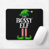 Tapis De Souris Bossy Elf Matching Family Group Christmas Party Py (Avec souris)