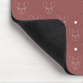 Tapis De Souris Boston chic Terrier/bouledogue français Mousepad (Coin)