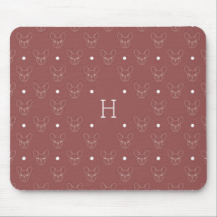Tapis De Souris Boston chic Terrier/bouledogue français Mousepad