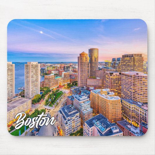 Tapis De Souris Boston Skyline, Massachusetts, États-Unis (Devant)