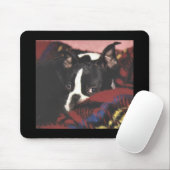 Tapis De Souris Boston Terrier :  Coup d'oeil (Avec souris)