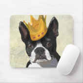 Tapis De Souris Boston Terrier et Crown (Avec souris)